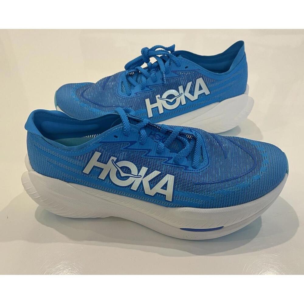 $189 Hoka One One Mach X 2 1155119-SYWR Blue Running Sneaker Men's Size 12D - Picture 2 of 6